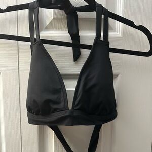 Black Halter Bikini Top